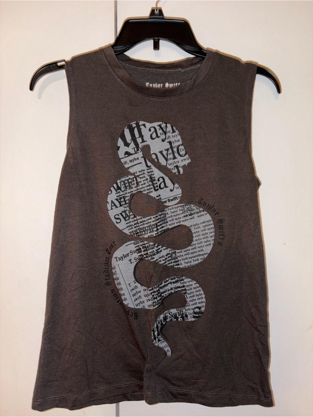 Taylor Swift Charcoal Reptile Graphic Tank
